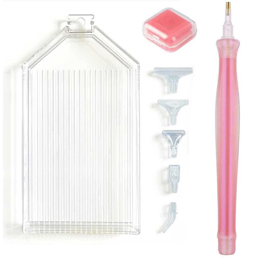 Nail Tech Accessories - Zestaw akcesoriów do diamond painting, tacka