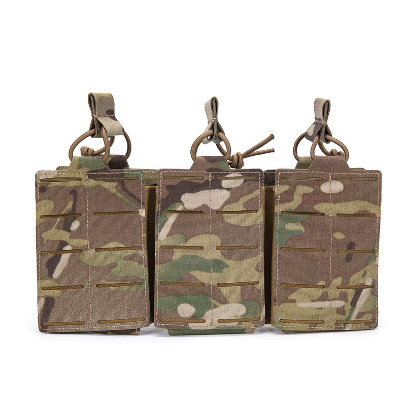 Tech Accessories Pouch - Laserowo Cięta Potrójna Kieszeń Molle na