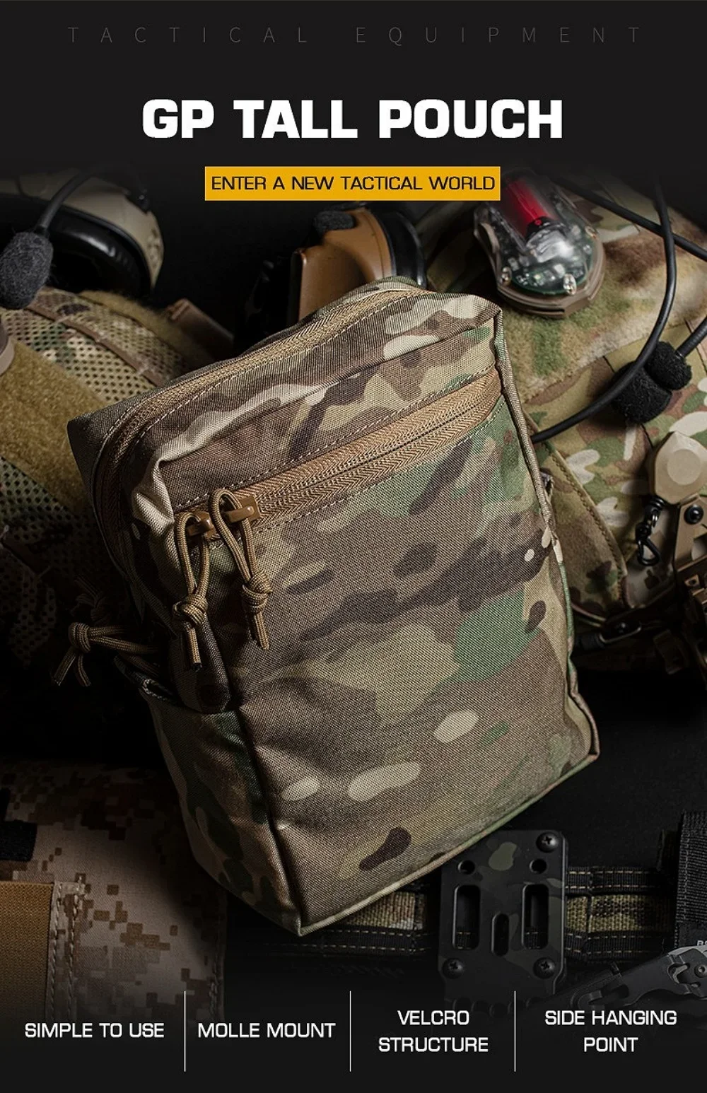GP Tactical MOLLE Pouch Tall U – Tech Accessories Pouch recenzja i cena