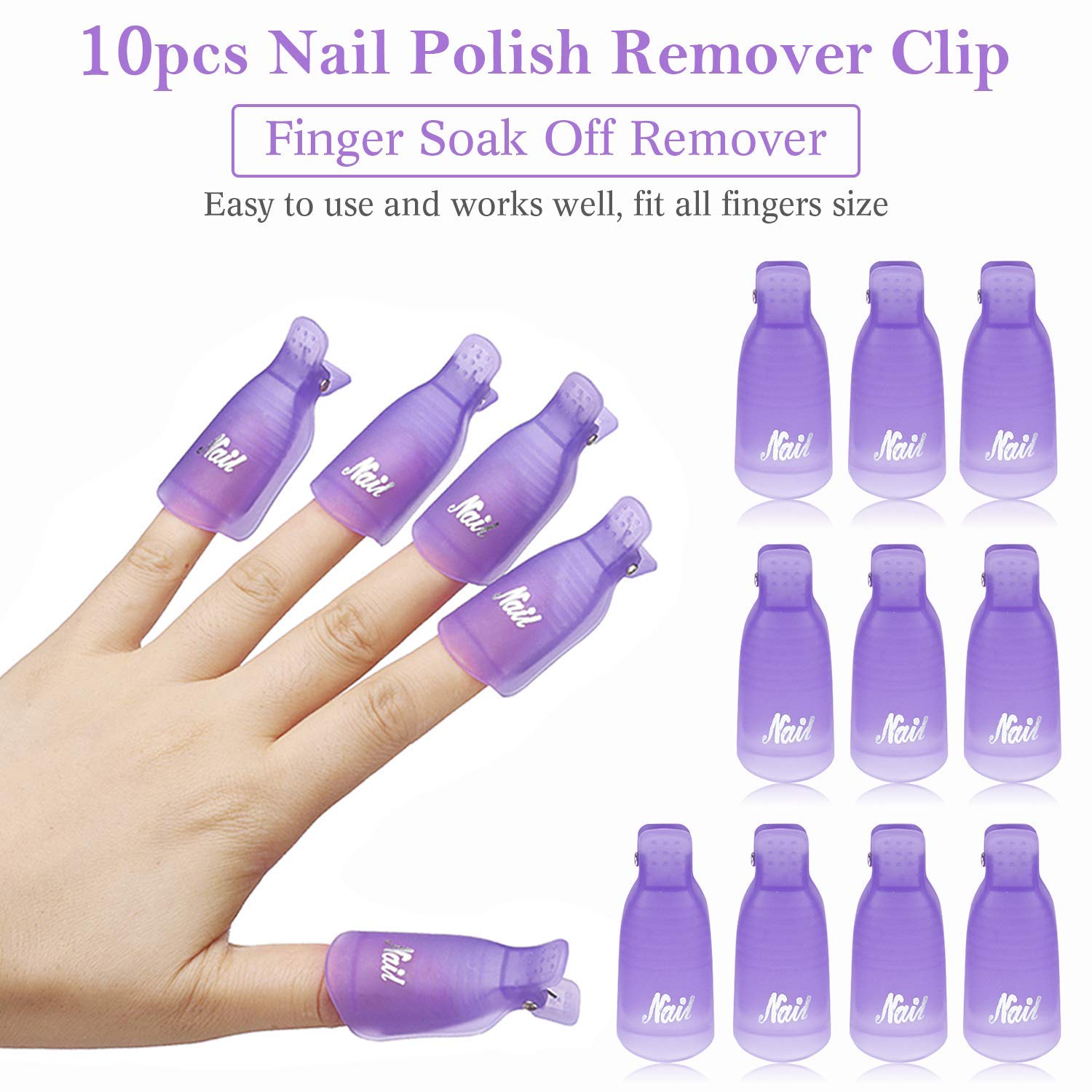 10 szt. Plastikowe klipsy do u – Nail Tech Accessories recenzja i cena