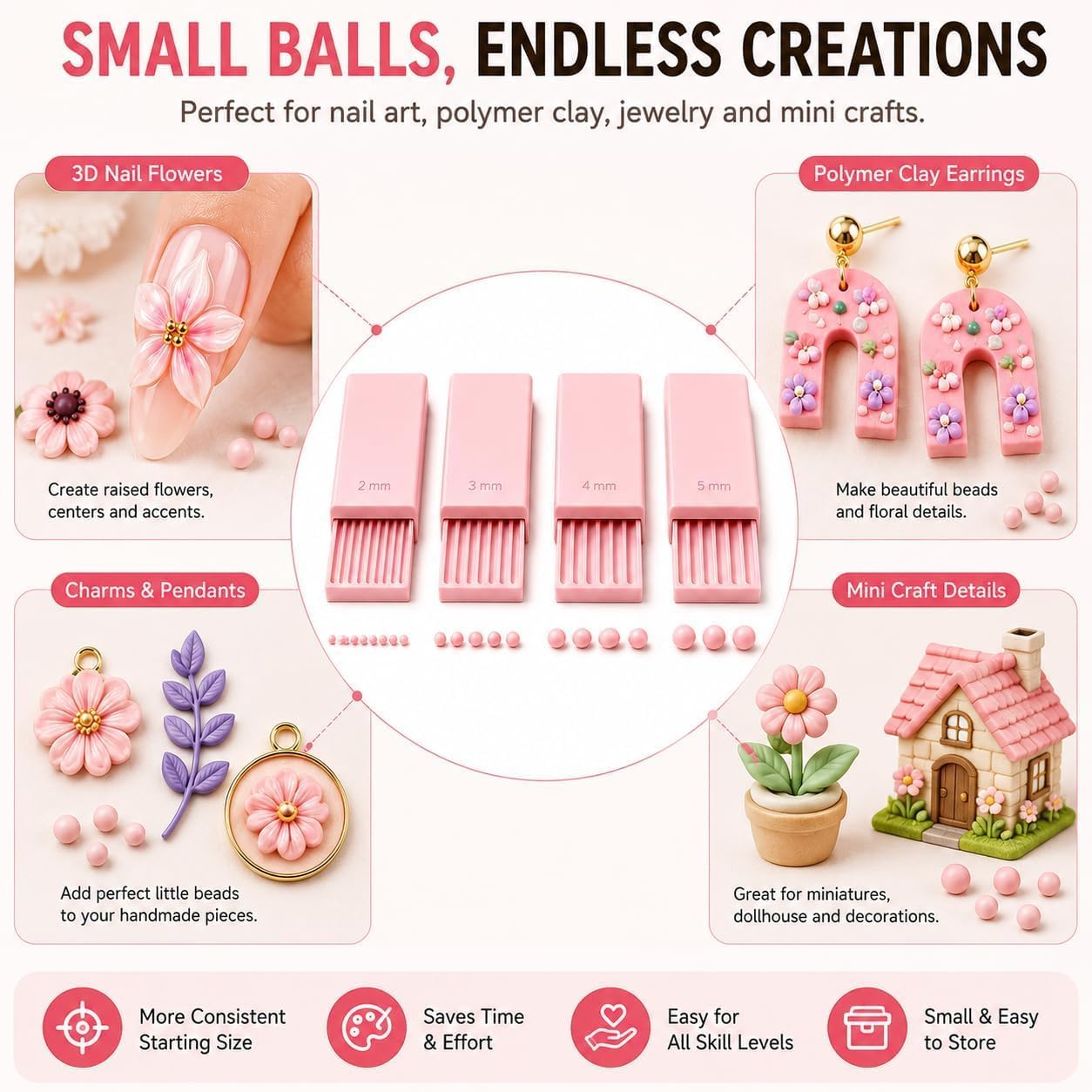 4 sztuki narzędzi do tworzenia – Nail Tech Accessories recenzja i cena