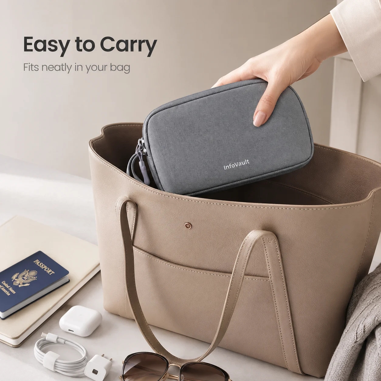 Dwupoziomowy organizer na kabl – Tech Accessories Hard Case recenzja i cena
