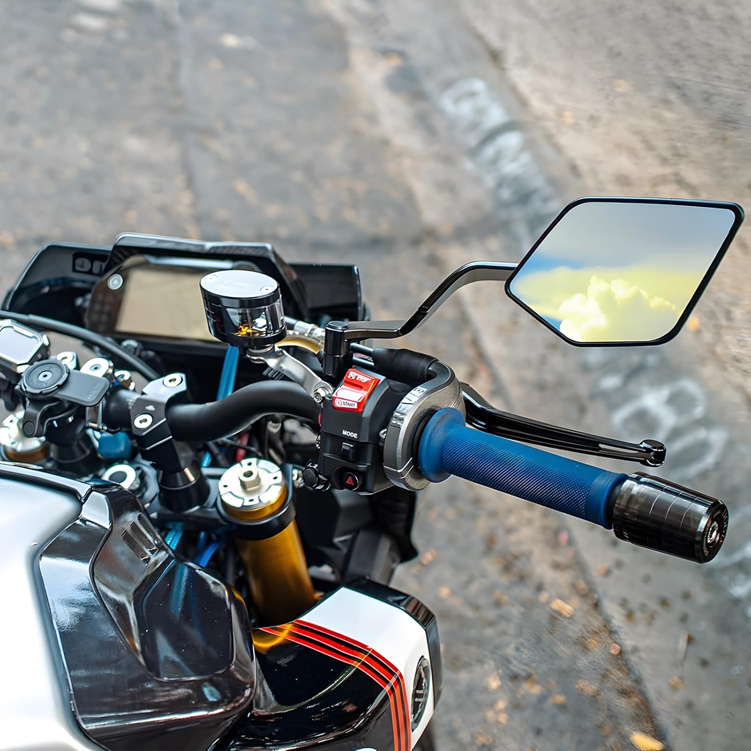 Lusterka motocyklowe Stealth m – Xmax Tech Max Accessories recenzja i cena